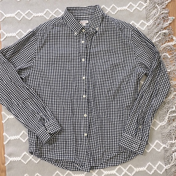 Never Worn Navy/White Button down - Picture 1 of 2